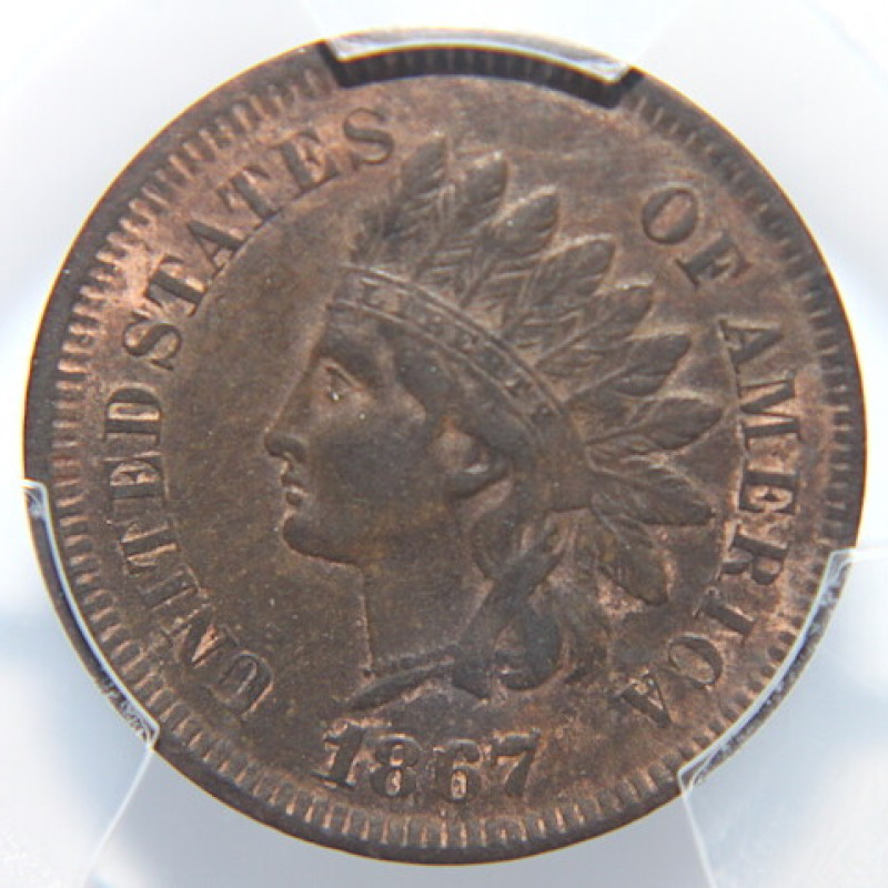 1867 PCGS XF INDIAN CENT 1C