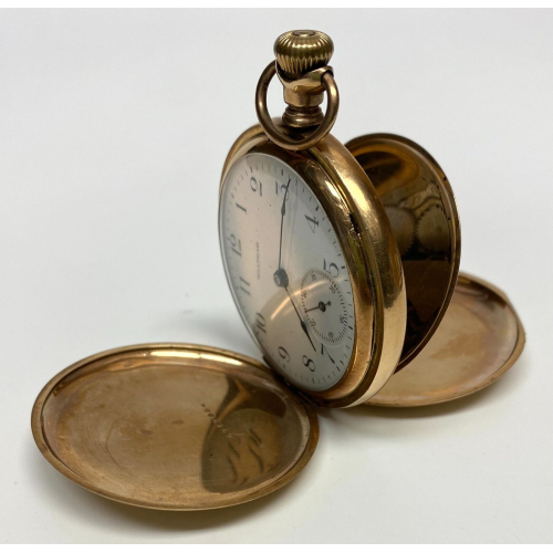 Antique AMERICAN WALTHAM Pocket Watch. J. BOSS 14K Gold Filled KEYSTONE Case Antique AMERICAN WALTHAM Pocket Watch. J. BOSS 14K Gold Filled KEYSTONE Case