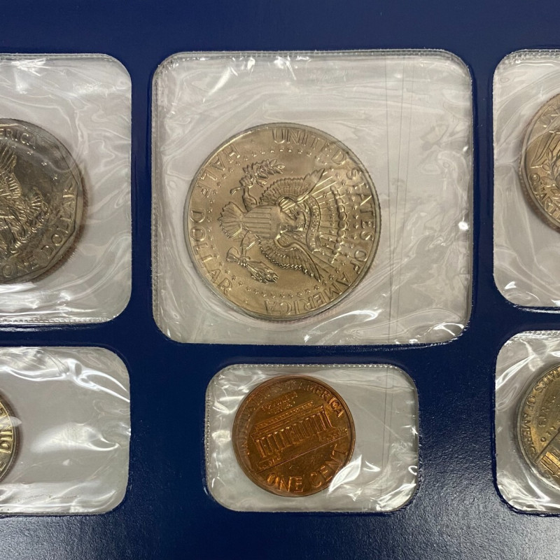 1979 Uncirculated Mint Set Postal Commemorative Society Coins & Stamps Panel