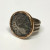 Alexander The Great Coin Ring 14K Gold and Sterling Silver, Size 7