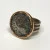 Alexander The Great Coin Ring 14K Gold and Sterling Silver, Size 7