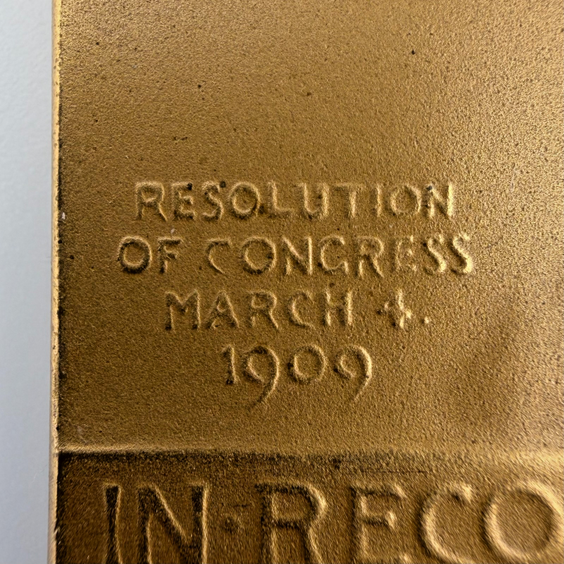 The Wright Brothers medal awarded by Congress in 1909 — Bronze