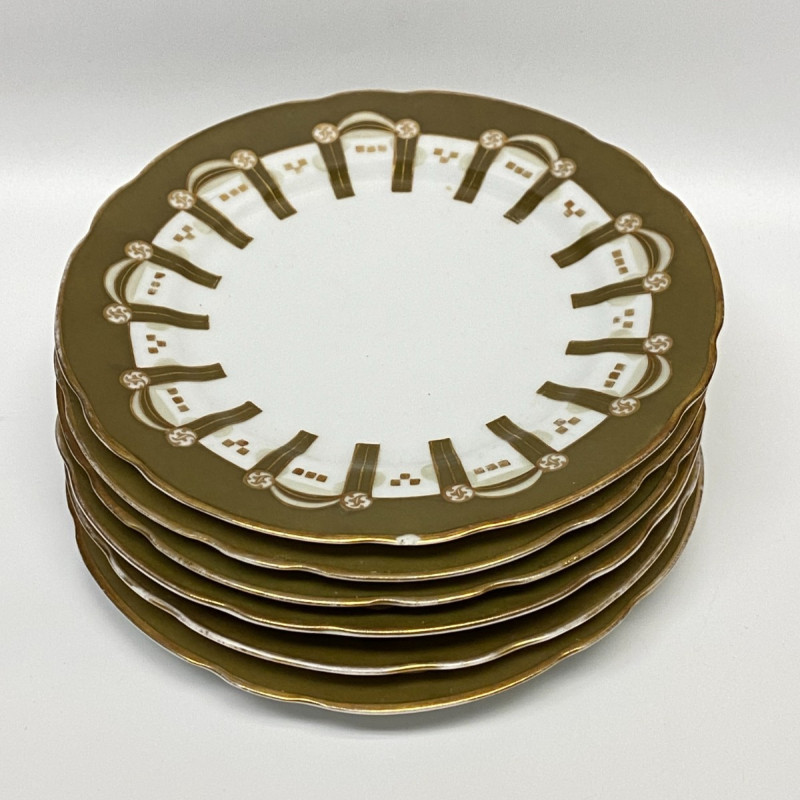 6 Tableware Porcelain Plates by Gardner Moscow