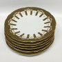 6 Tableware Porcelain Plates by Gardner Moscow