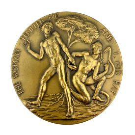 Nudes Adam And Eve Society Of Medalists 53rd Issue  Medal 3”