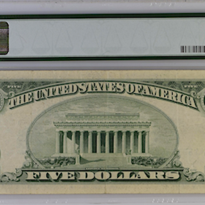 FR# 1655 $5 1953 SILVER CERTIFICATE(AA BLOCK)PRIEST/HUMPHREY SNA53193452A FR# 1655 $5 1953 SILVER CERTIFICATE(AA BLOCK)PRIEST/HUMPHREY SNA53193452A