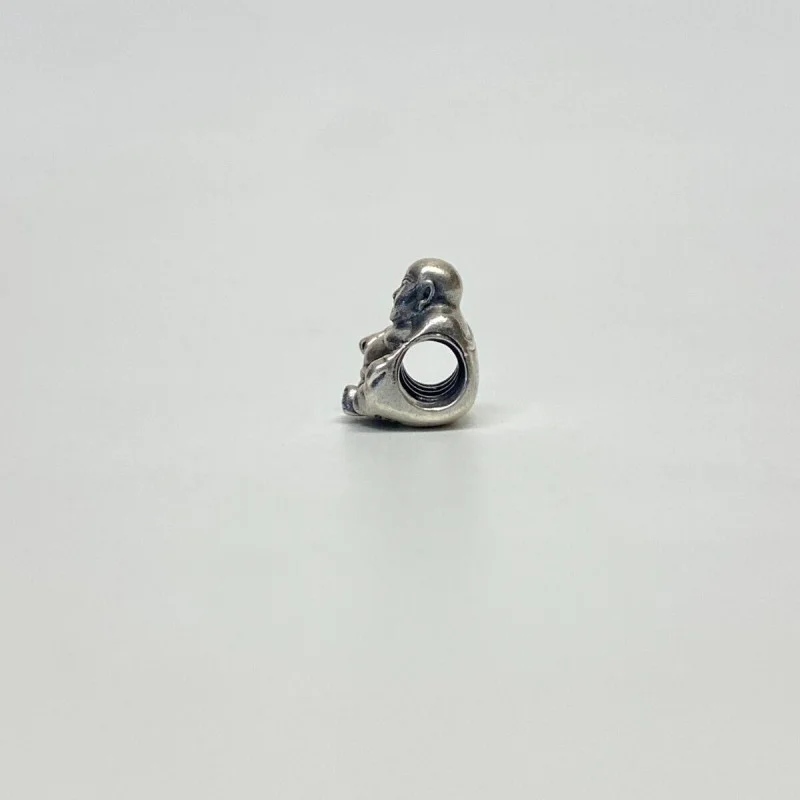 Authentic PANDORA Sterling Silver SMILING BUDDHA Charm Bead 925 ALE Retired Authentic PANDORA Sterling Silver SMILING BUDDHA Charm Bead 925 ALE Retired
