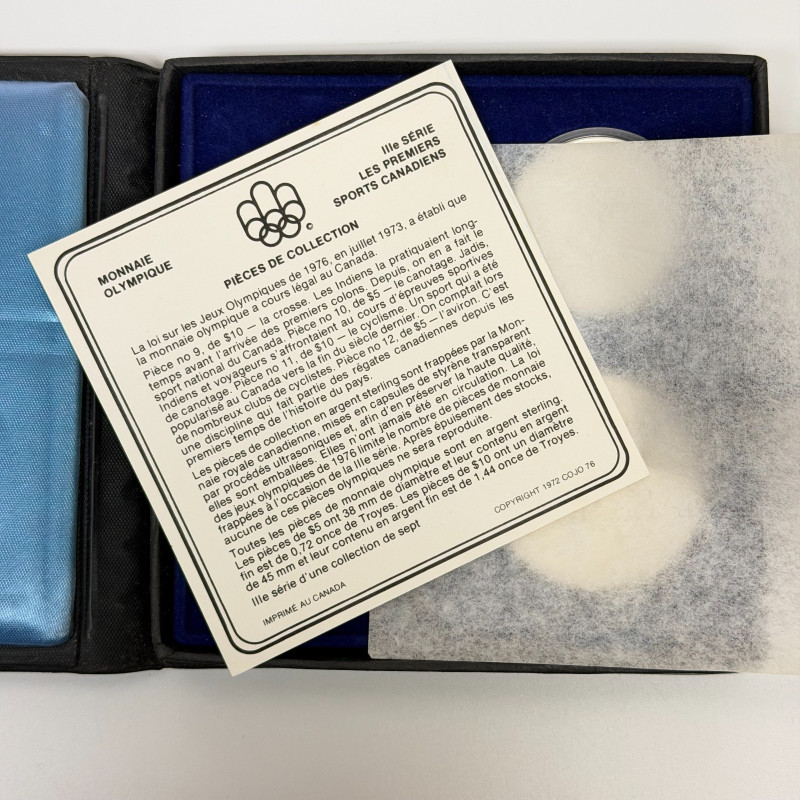 1976 Montreal Olympics Series III Les Premiers Sports Canadiens 4-Coin Silver Se