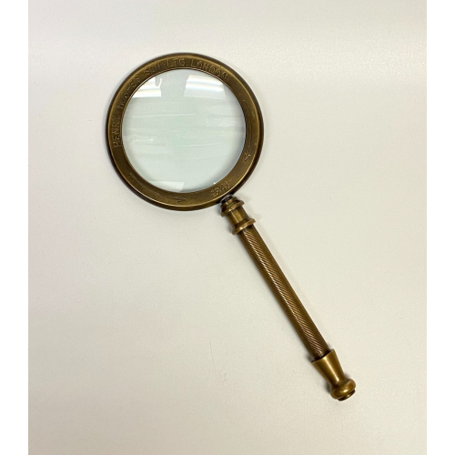 Antique Vintage Style Brass Magnifying Glass "London 1941" Lens Instruments Antique Vintage Style Brass Magnifying Glass "London 1941" Lens Instruments