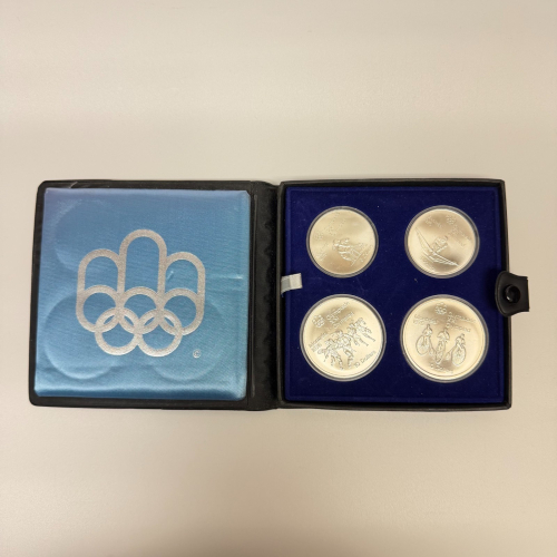1976 Montreal Olympics Series III Les Premiers Sports Canadiens 4-Coin Silver Se 1976 Montreal Olympics Series III Les Premiers Sports Canadiens 4-Coin Silver Se
