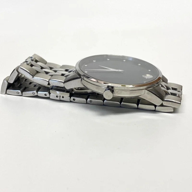 Movado Museum Man's Classic 1/20 CT. T.W. Diamond Watch with Black Dial, 40 mm