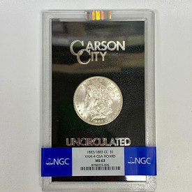 1883/1883-CC Morgan Silver Dollar $1 VAM-4 GSA Hoard NGC MS63
