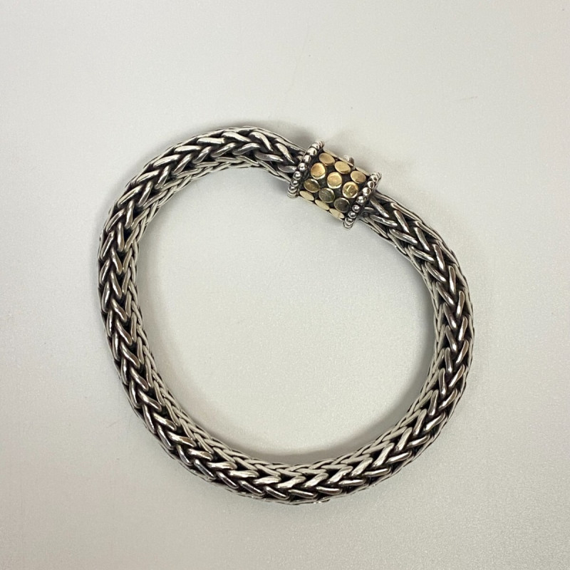 John Hardy 925 and 18k Gold Classic Chain Dot Bracelet-8 inch, Diameter 10.2 mm John Hardy 925 and 18k Gold Classic Chain Dot Bracelet-8 inch, Diameter 10.2 mm