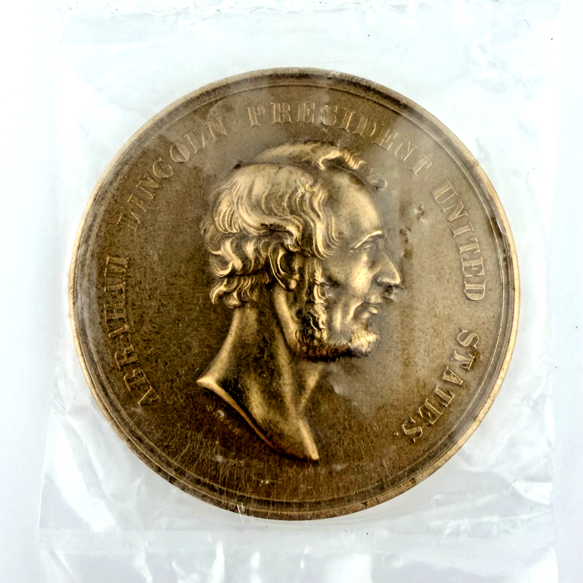 1871 LINCOLN EMANCIPATION PROCLAIMED 1863 MEDAL - 1 3/4"