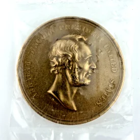 1871 LINCOLN EMANCIPATION PROCLAIMED 1863 MEDAL - 1 3/4"