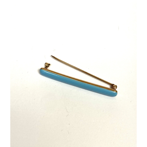 Vintage 14K Turquise Brooch Pin Vintage 14K Turquise Brooch Pin