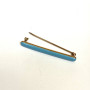 Vintage 14K  Turquise Brooch Pin 