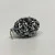 PANDORA 925 Sterling Silver Real Black Spinel Gem Wanda's Garden Flower Pendant