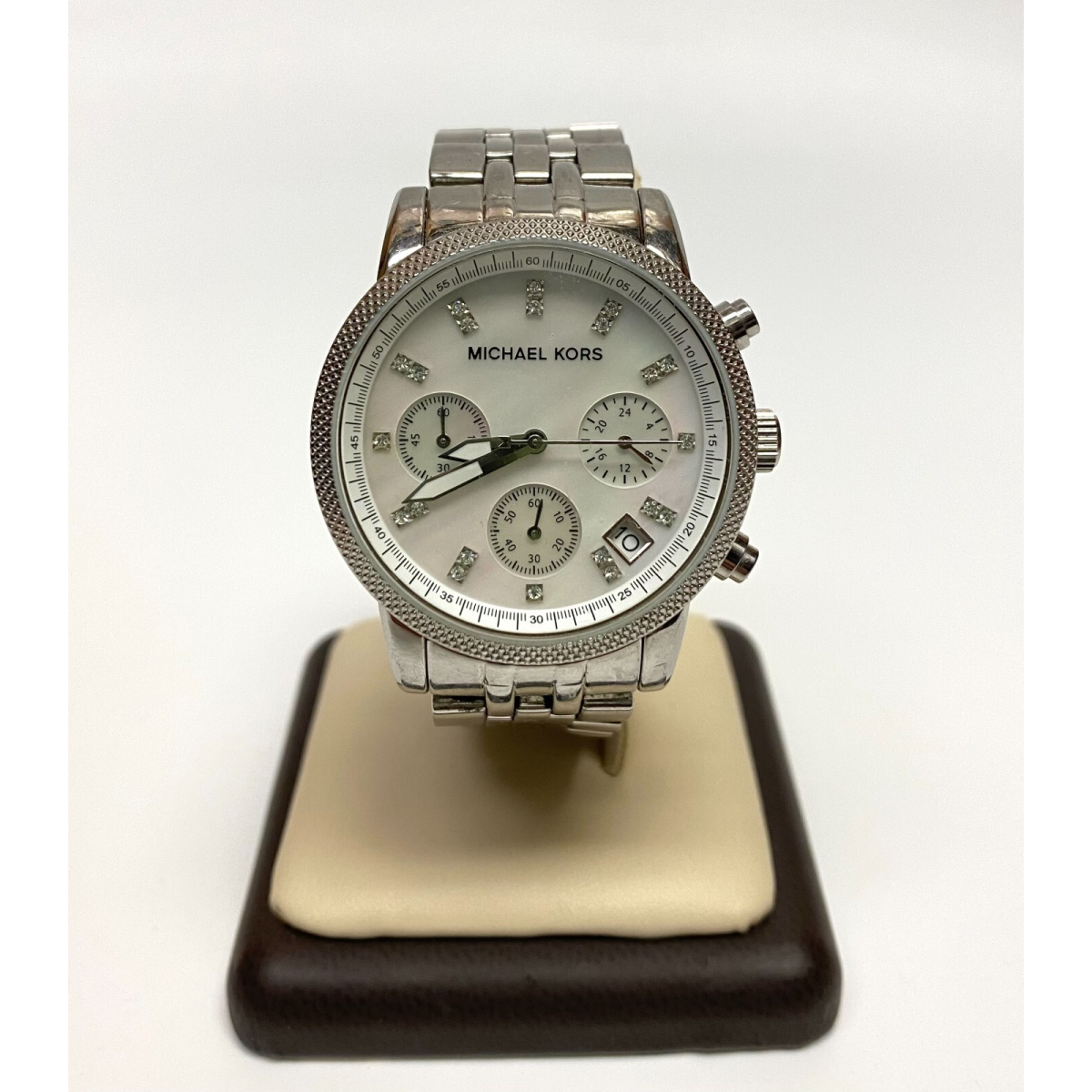 Michael Kors Chronograph Mother of Pearl Dial Ladies Watch MK5020