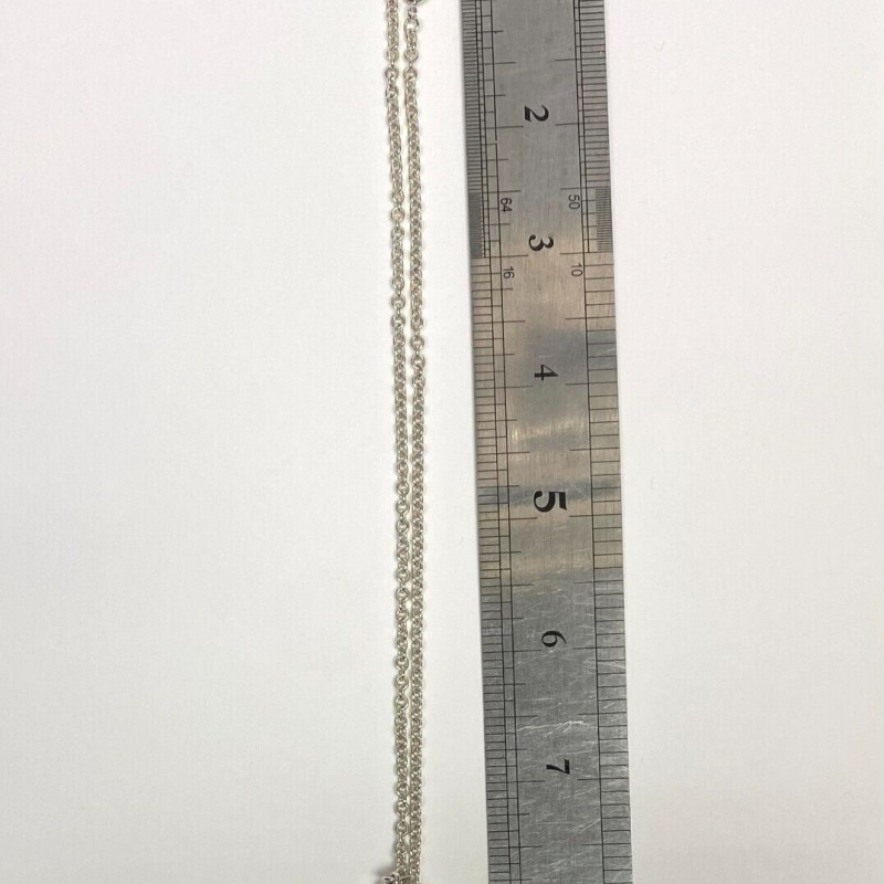 Rare Tiffany & Co Silver Heart Arc Padlock Charm and Key Necklace, 16 Inches Rare Tiffany & Co Silver Heart Arc Padlock Charm and Key Necklace, 16 Inches