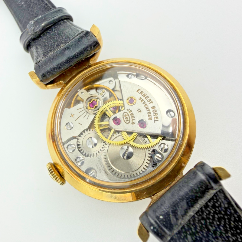 Working. Ernest Borel Cocktail Kaleidoscope 25mm Gold Dial, Manual Swiss Watch