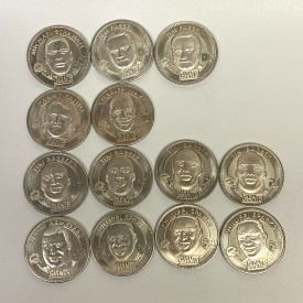1998 Limited Edition New York Giants Tailgate Club series, 13 Coins