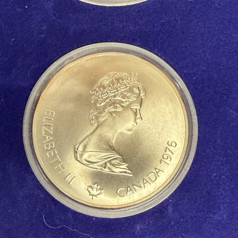 1976 Montreal Olympics Series II Ancient Olympia 4-Coin Sterling Silver Set Cana