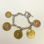 Vintage NYC Subway Token Charm Bracelet 925 Sterling Silver 7”- 31.3g Vintage NYC Subway Token Charm Bracelet 925 Sterling Silver 7”- 31.3g