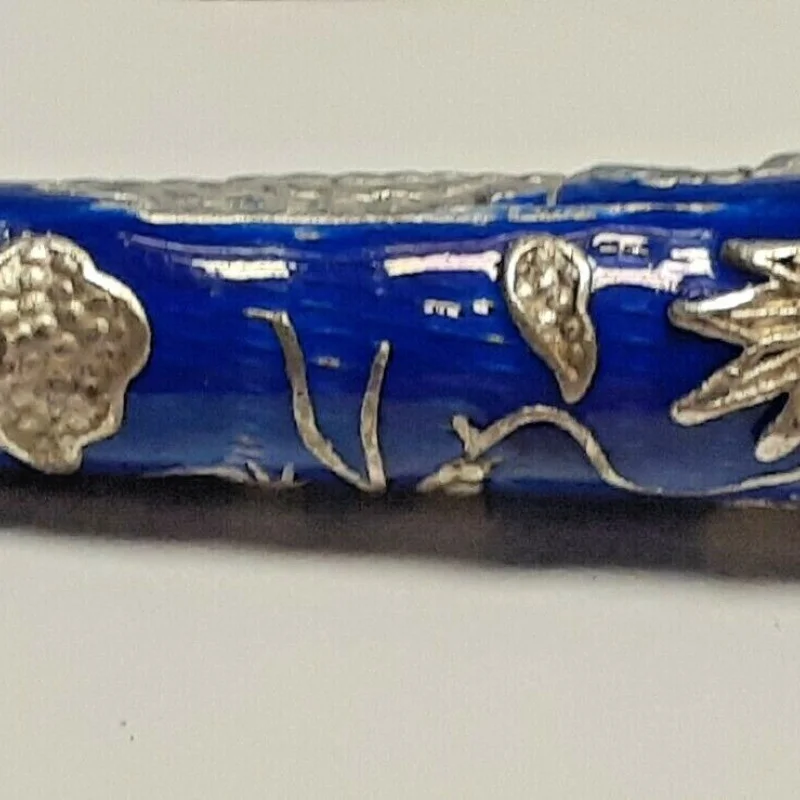  OLD STYLE STERLING SILVER   Designed With Blue & Silver Dragon Fork set