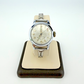 Vintage Garon 17 Jewels Ladies Watch Stainless Steel Mesh Bracelet Swiss