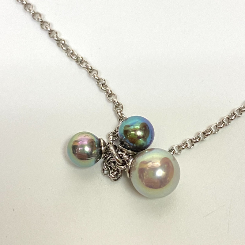 Majorica Pearlescent pendant Silver 925 necklace Majorica Pearlescent pendant Silver 925 necklace