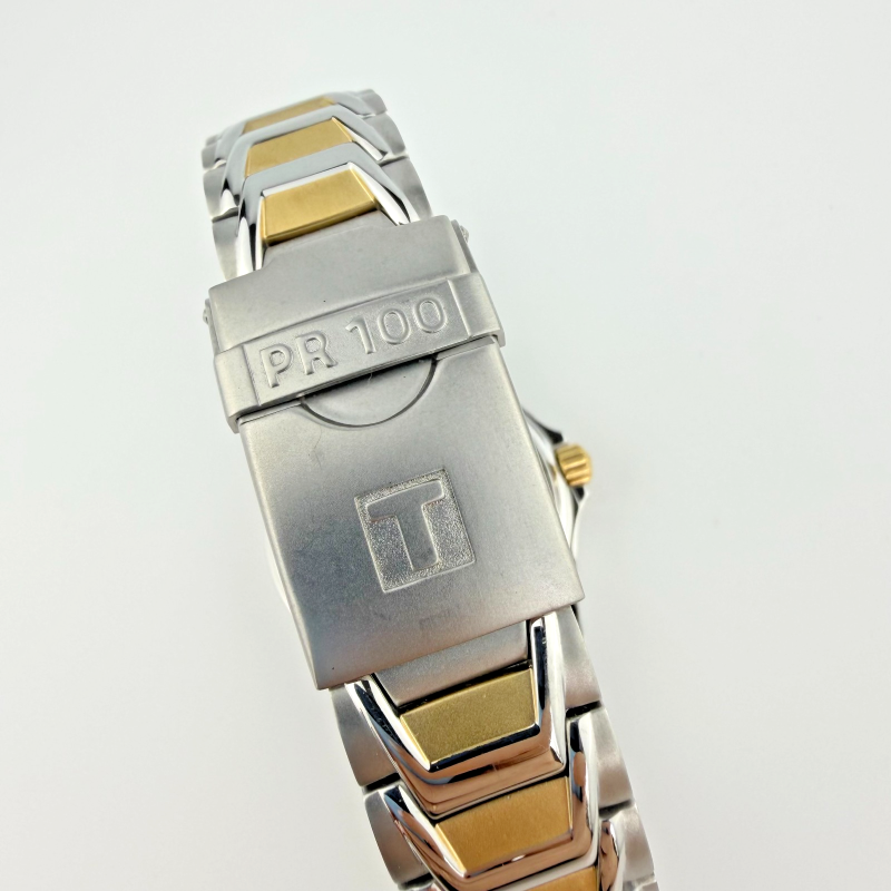 Tissot PR 100 Automatic Blue Dial Two-Tone Diver Men's Watch Sapphire 150m