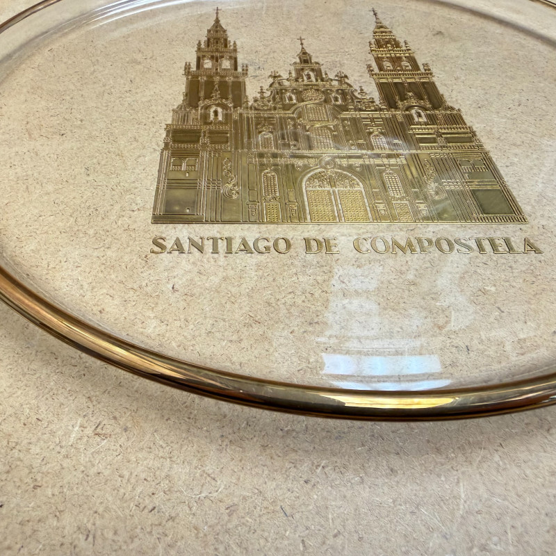 Vintage Orrefors Crystal Sweden Santiago De Compostela Limited Edition Plate
