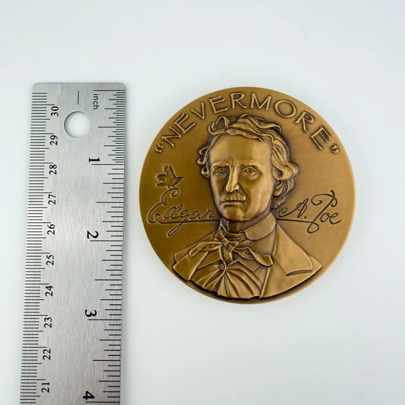 Rare Edgar Allan Poe ANA bronze Medal 2008 World Money Fair in Baltimore 115/125