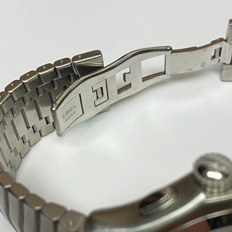 Ebel Classic Wave Senior Chrono Automatic Men Watch 40mm STAINLESS Steel