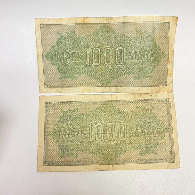 GERMANY REICHSBANKNOTE 11 pcs 1000 MARK 1922 GERMANY REICHSBANKNOTE 11 pcs 1000 MARK 1922