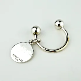 Vintage Tiffany & Co Sterling Silver Horseshoe Key Ring Holder Charm 925
