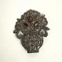 Sterling Silver 925 Garnet & Marcasite Pendant