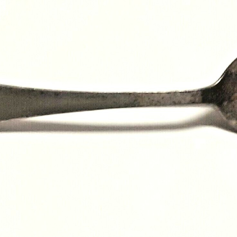 Vintage Sterling Silver  Engraved L.G.B Miniture Spoon Brooch