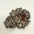 Sterling Silver 925 Garnet & Marcasite Pendant