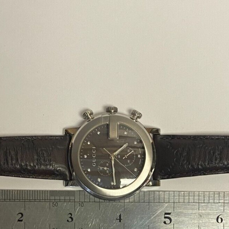 GUCCI G-Round 101M Brown Dial Men's Quartz Watch, Box [Near Mint]
