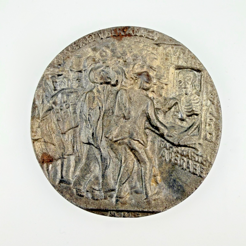 1915 Replica of the RMS Lusitania Sinking Medal in Original Propaganda Box