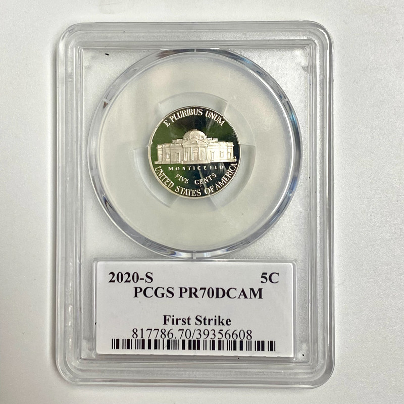 2020 S 5C Jefferson Nickel PCGS PR70DCAM Leonard Buckley