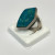 Vintage DTR China Blue Turquoise, Silver 925 Ring, Size 9 Vintage DTR China Blue Turquoise, Silver 925 Ring, Size 9
