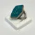 Vintage DTR China Blue Turquoise, Silver 925 Ring, Size 9