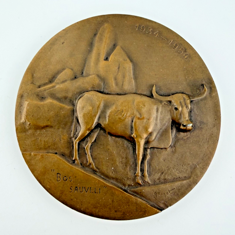 1954 FRANCE - MEDAL- ACHILLE URBAIN - PROFESSOR AT THE MUSEUM OF NATURAL HISTORY