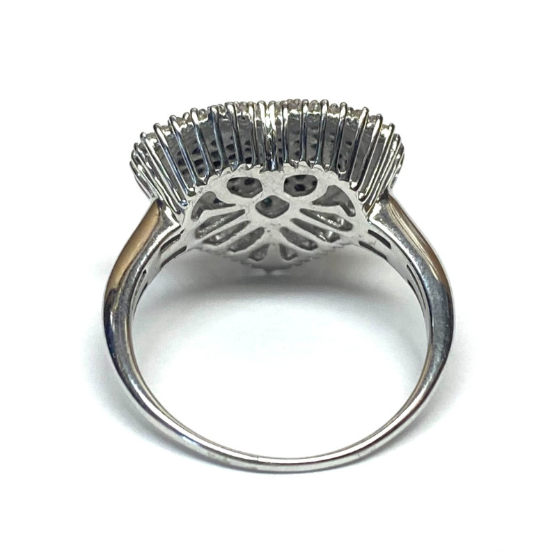 RING DIAMOND 1.5 ct Sterling Silver Size 10.25