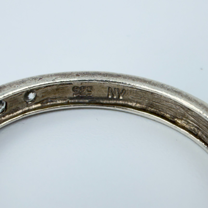 Sterling Silver NV Amethyst & Sz Ring Size 11