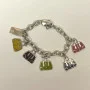Coach EST. 1941 Sterling Silver Retired Purse Charm Bracelet