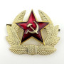 Soviet Army Military Soldier Uniform Red Star Ushanka Cockade Hat Badge